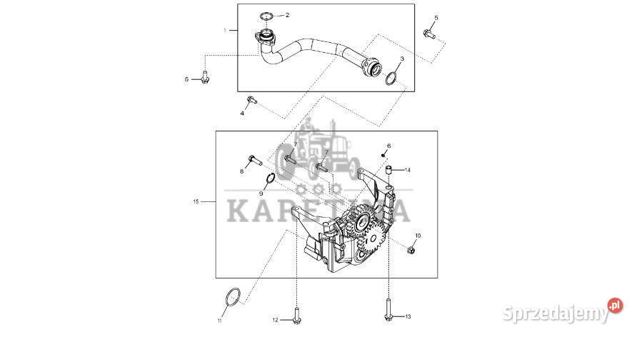 John Deere 9470RX Pompa olejowa regener SE502682 Jastrzębniki
