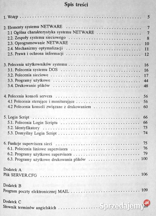 NetWare firmy NOVELL wersja 215 Leonid Bułhak Chełm