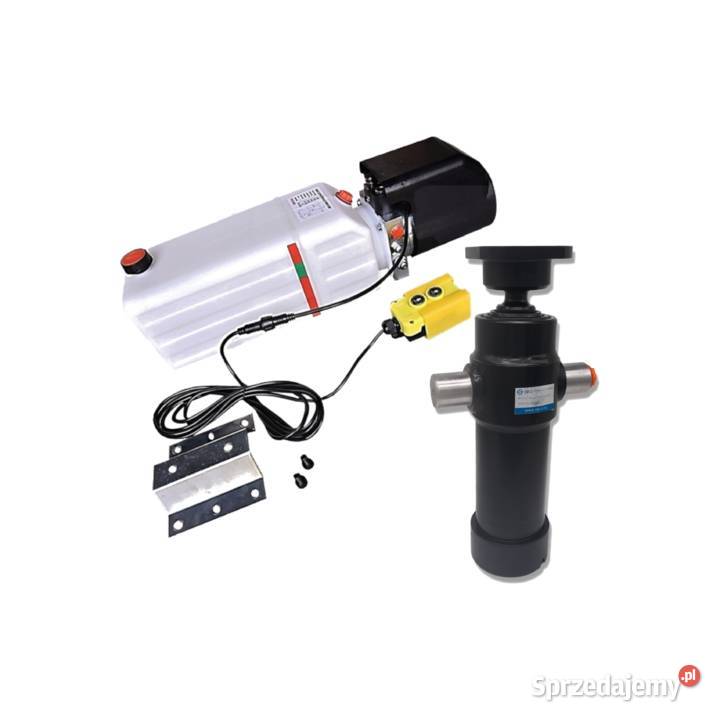Siłownik hydrauliczny skok 700 agregat 12V KPL kujawsko-pomorskie Solec Kujawski