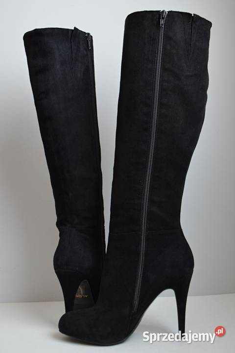 PERFEKCYJNA SZPILKA przyjemny ZAMSZ kozaki ALDO Białystok