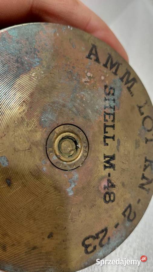 Łuska artyleryjska 1943r Haubica USA Kolekcje Krzykawa