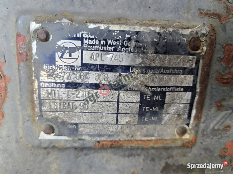 Przedni most Fendt 310 ZF APL 745 Byków