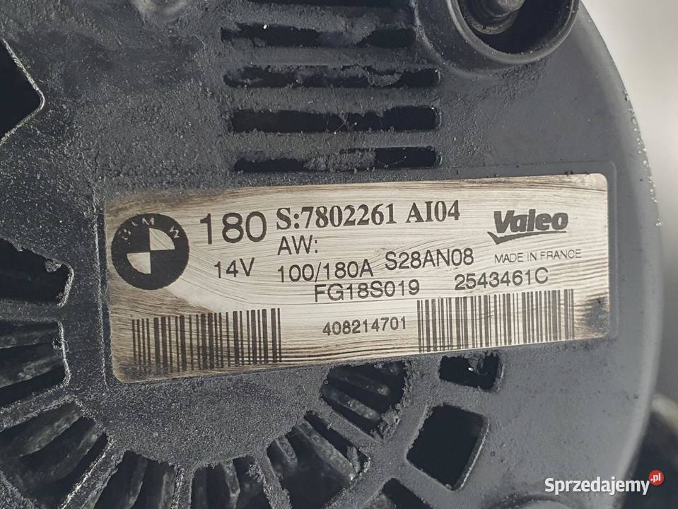 ALTERNATOR BMW E87 E90 20 D oryginał 7802261 lubelskie Chełm