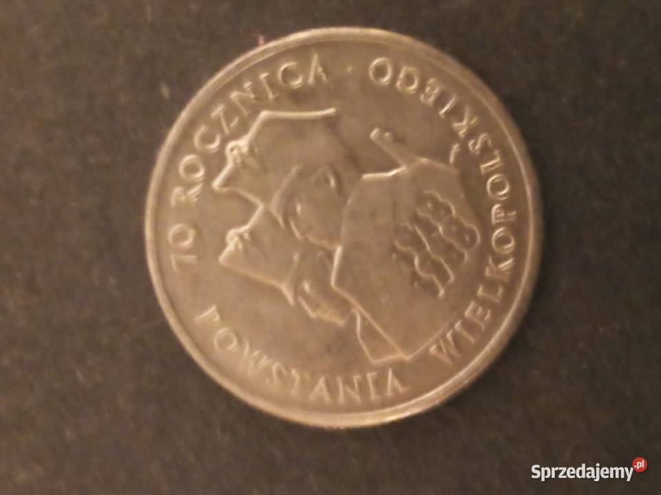 Moneta 100 zł 70 Rocznica powstania wielkopolskiego 1988