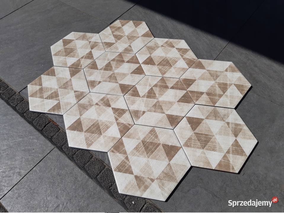 Płytki HEXAGON HEX UNIWERSUM MOTYW CREMA 26X26 Płytki i fugi Opoczno