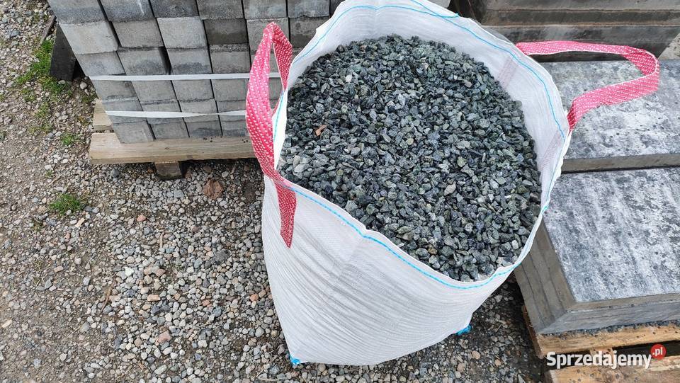 Grys zielony mały bigbag kruszywo kamień Myślenice