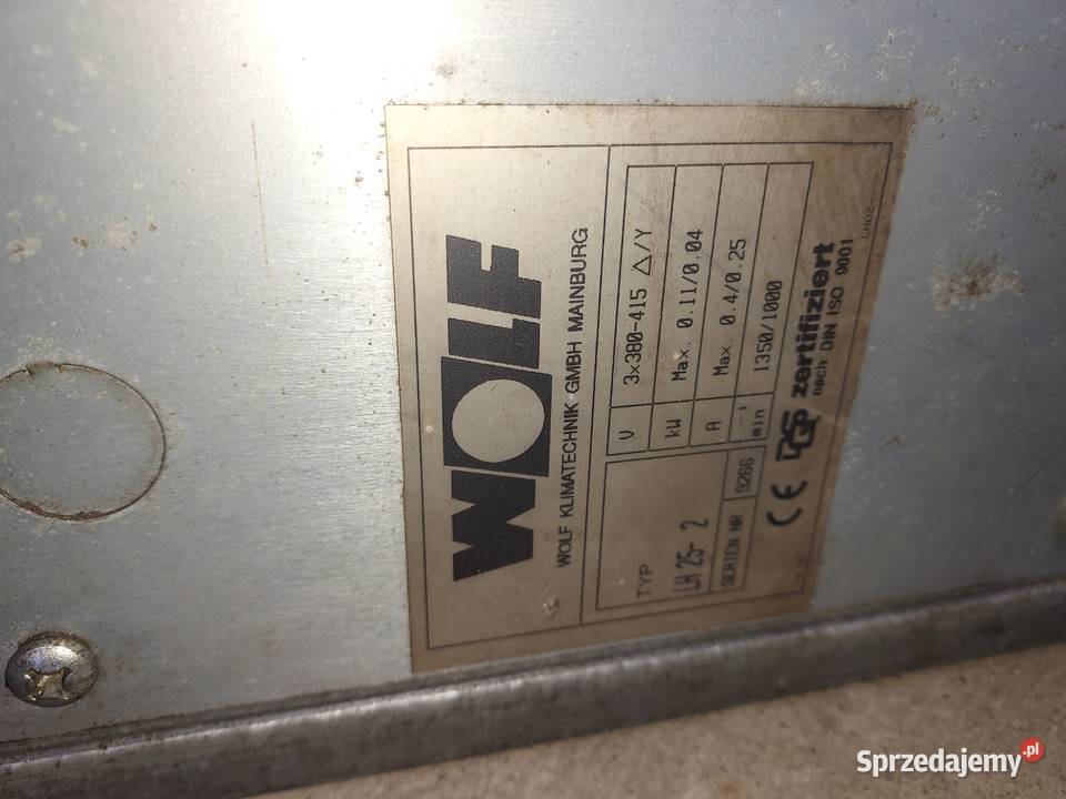 Nagrzewnica wodna wolf Toporzysko