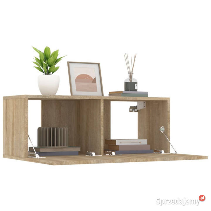 Ścienne szafki TV 2 dąb sonoma 80x30x30 WM804538 RTV mazowieckie Warszawa