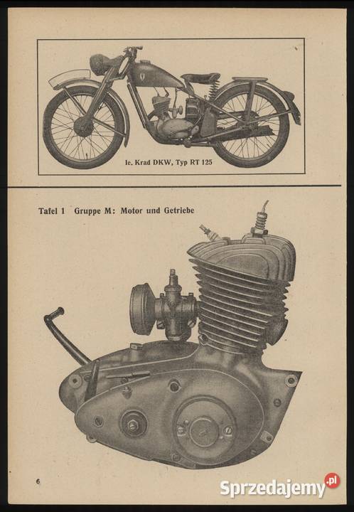 Auto Union DKW Typ RT 125 instrukcja obsługi i Lębork