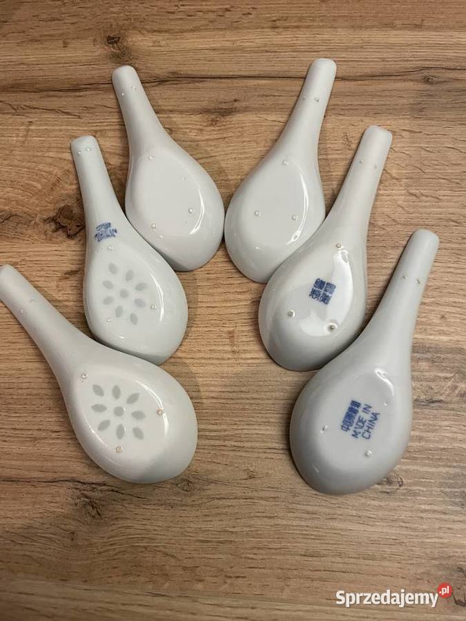 chińska łyżka do zupy Porcelana i szkło pomorskie Pruszcz Gdański