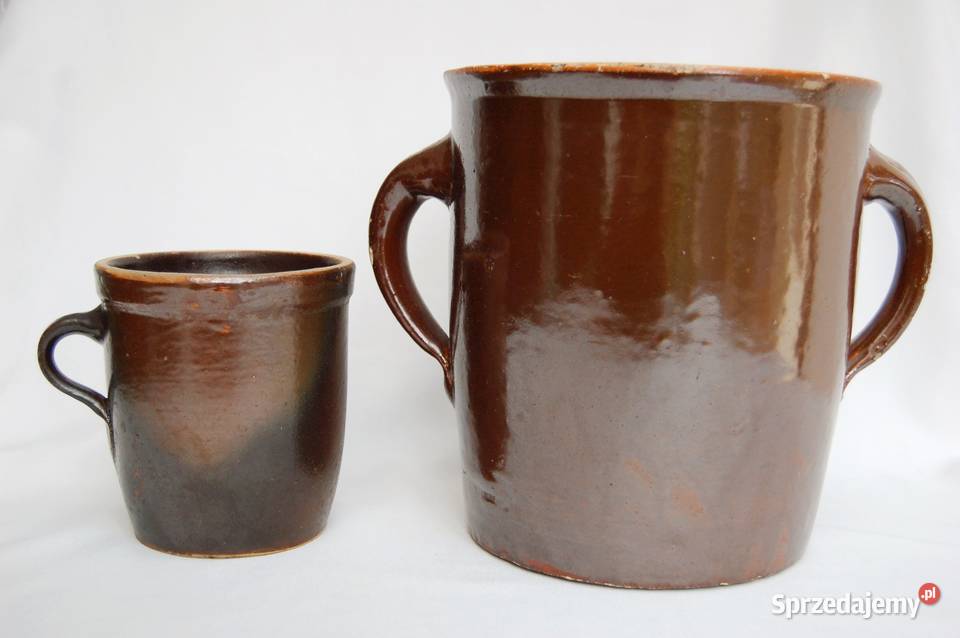 Duży kamionkowy garnek kamionka FNK Bochnia PRL Lublin