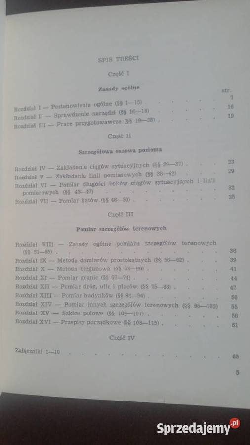 INSTRUKCJA C1 POMIARY SYTUACYJNE Warszawa 1967 Puławy
