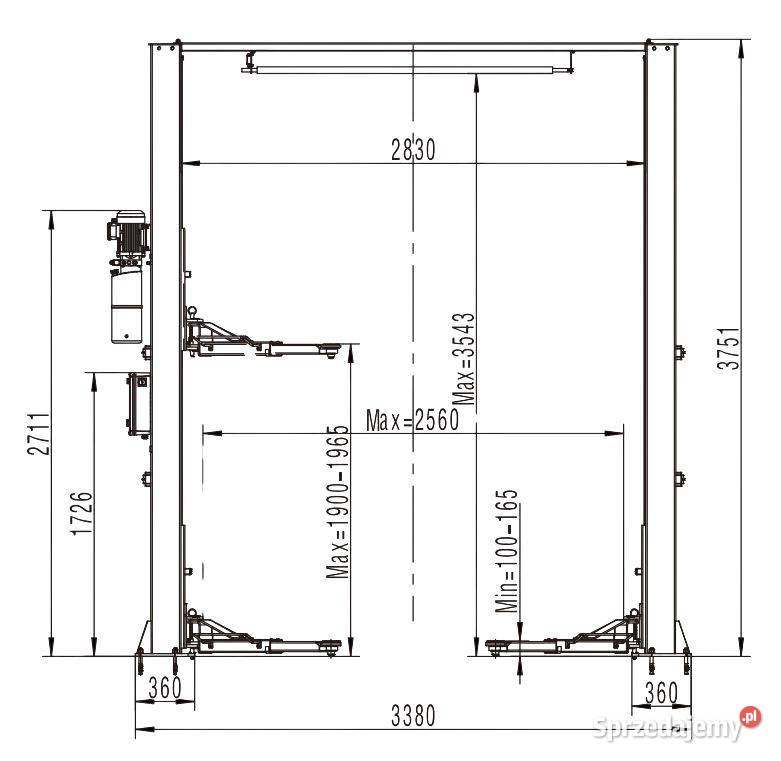 PODNOŚNIK DWUKOLUMNOWY SAMOCHODOWY WARSZTATOWY Toruń