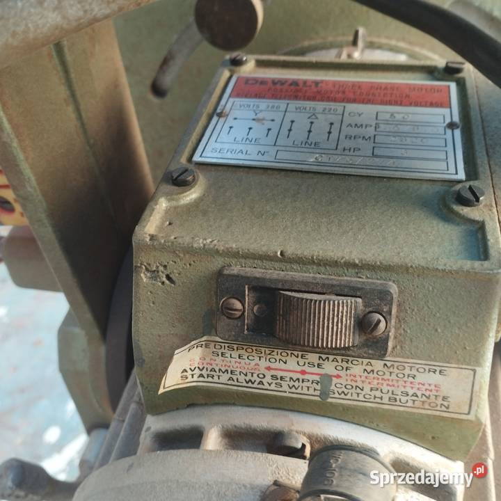 Piła radialna DeWalt 1600 Silnik 22 kw 380 volt Boronów