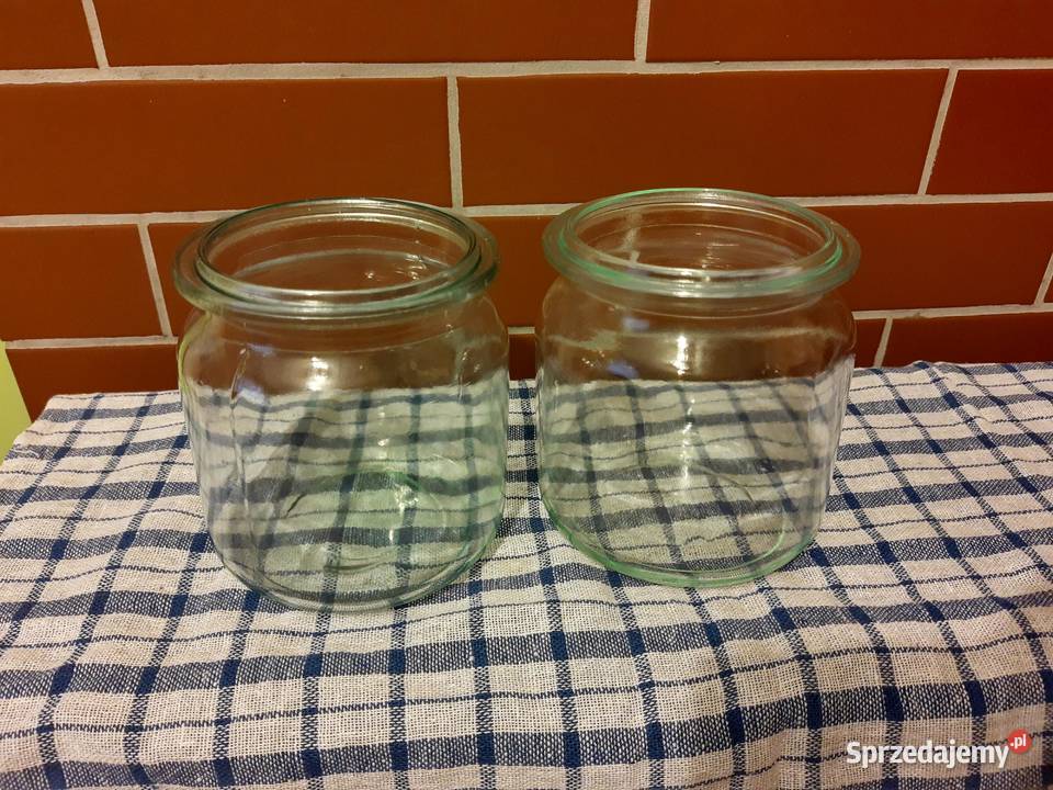 Słoiki weck PRL vintage 1L Sułków