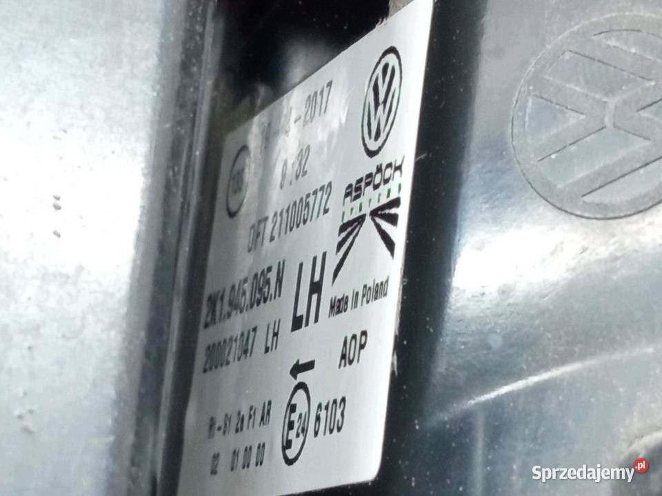 LAMPA TYŁ LEWA EU LIFT 2K1945095N VW Volkswagen