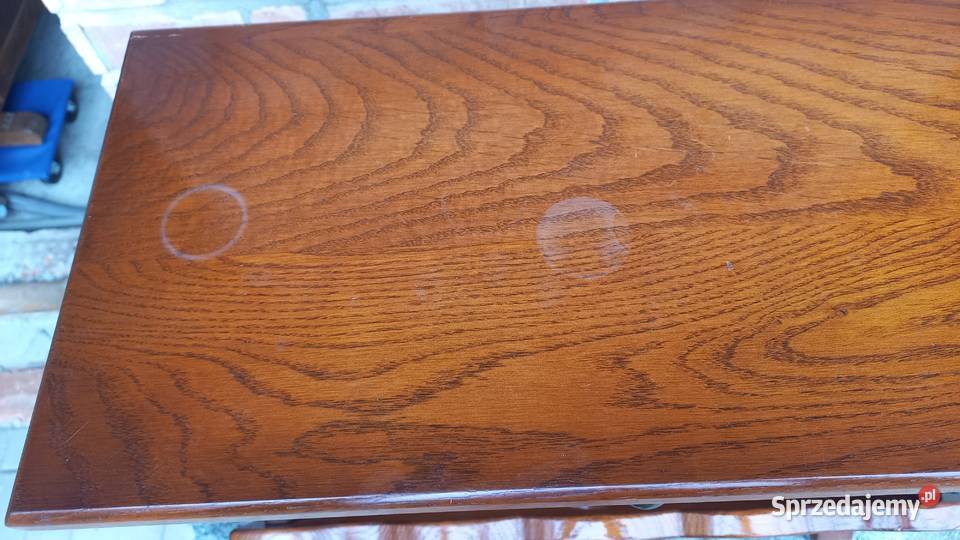 Gazetnik drewniany Stolik stojak na gazety z Gawroniec