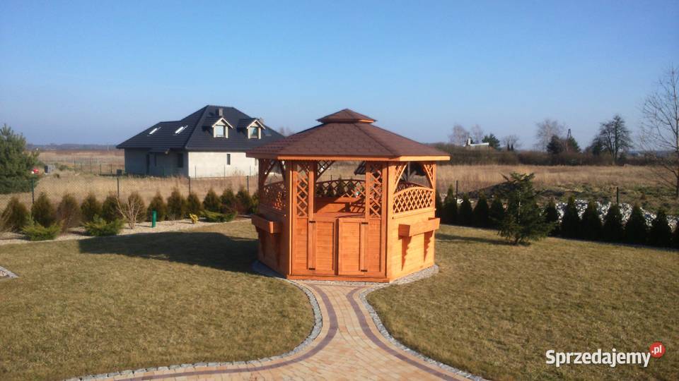 Altany ogrodowe sześciokątne drewniane Altany i wiaty Wrocław