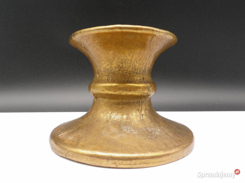 Świecznik Mosiężny masywny stary Antyki