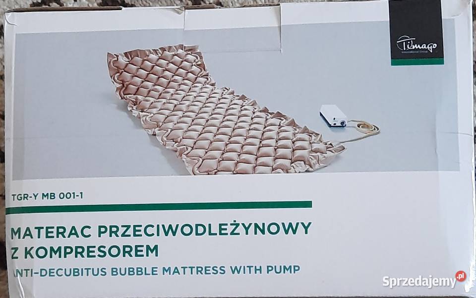 Materac przeciwodleżynowy zmiennociśnieniowy Sprzęt rehabilitacyjny i ortopedyczny pomorskie Starogard Gdański