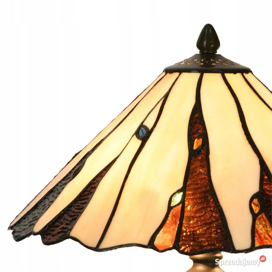 Śliczna LAMPA WITRAŻOWA TIFFANY 36 x 53 Piękne dolnośląskie Wrocław