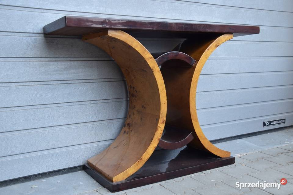 Drewniana Konsola Stolik Art Deco Komoda Kraków