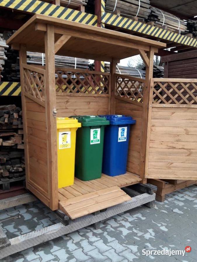 Zabudowa na kosze 165x087 dach prosty panele Kalety