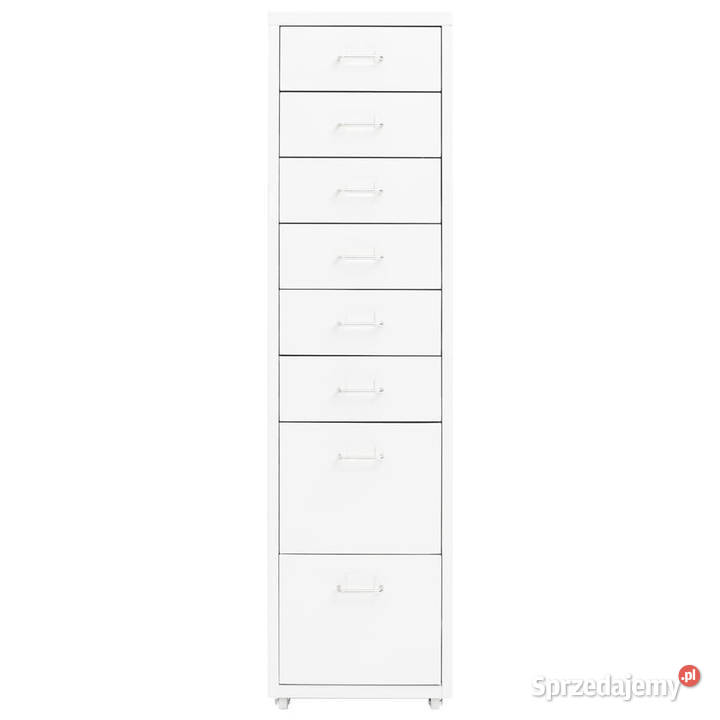 Mobilna szafka kartotekowa biała 28x41x109 Warszawa