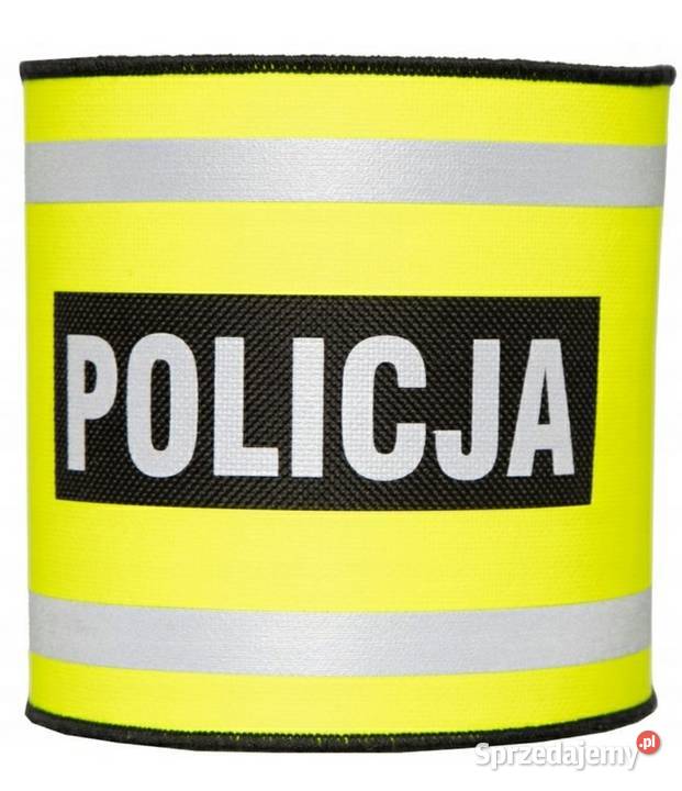 Opaska Naramienna odblaskowa POLICJA regulowana śląskie Jaworzno