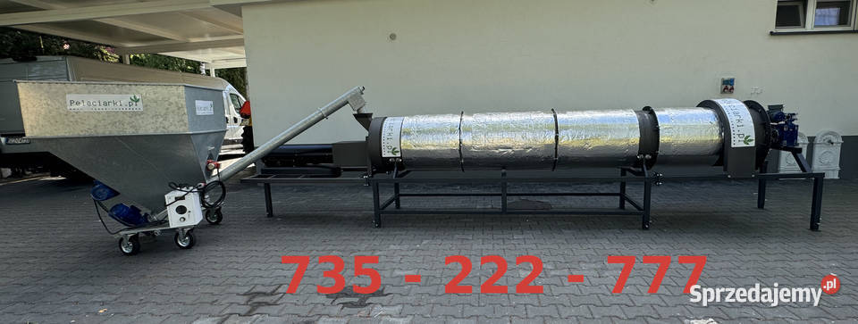 Suszarnia Przelotowa Bębnowa Podajnik Maszyny rolnicze Zrębice