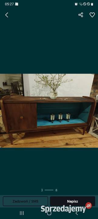 Komoda szafka retro dębowa jamnik vintage prl sprzedam