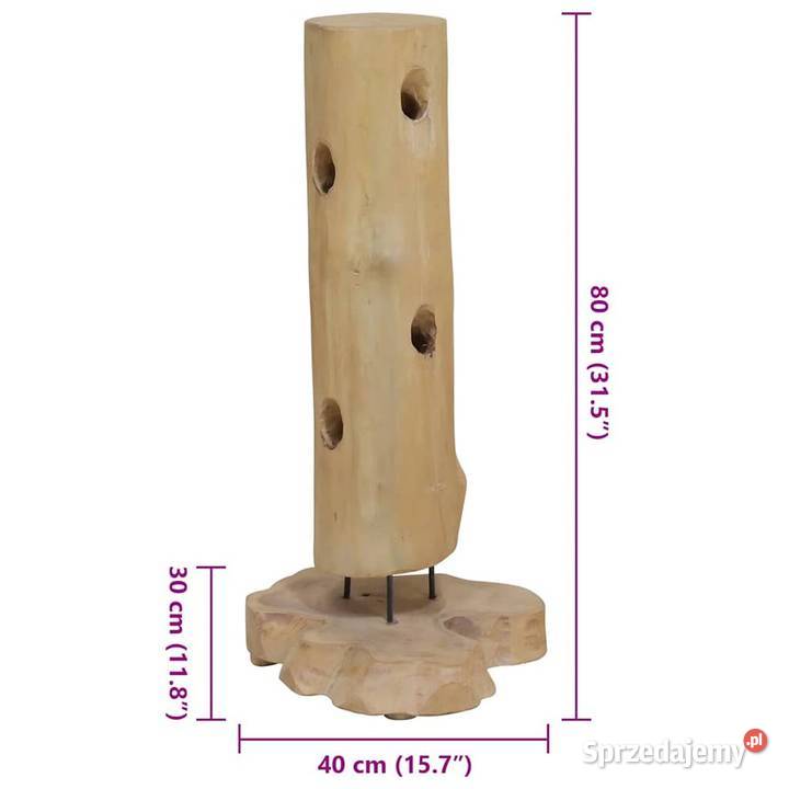 vidaXL Stojak na 8 butelek wina lite drewno