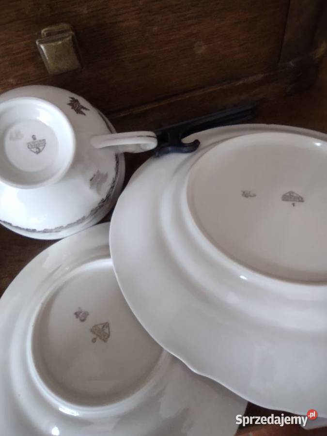 Zestaw trio porcelana Chodzież Jubileusz 25 lat Gniezno