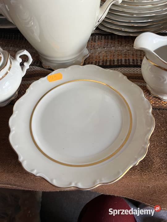 Talerzyki Schumann 6 sztuk Bavaria Ecru Gdańsk