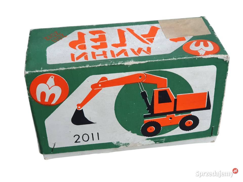 Stara zabawka koparka ładowarka MIR USSR unikat Cieszyn
