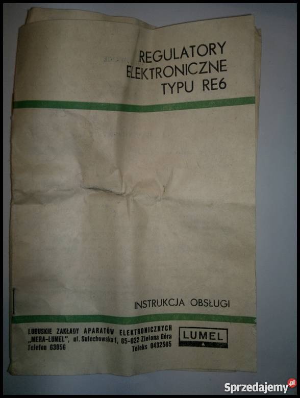 Regulator elektroniczny RE6 do 800 st C śląskie