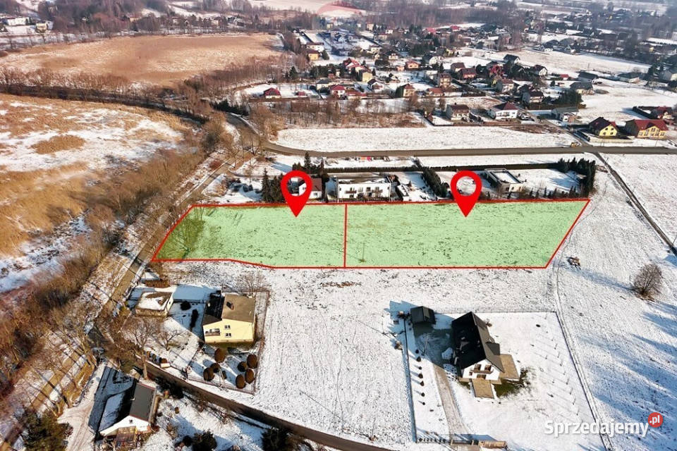 Działki z WZ na 9 domów Zaborze  Wodna