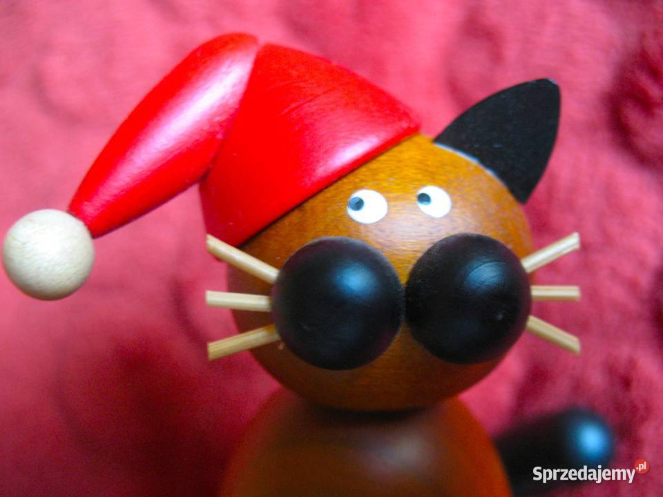 Kot Wujek Bommel Figurka drewno 9 x 82 x 5 brązowy Siedlce