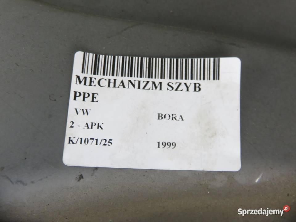 PODNOŚNIK SZYBY PRAWY PRZEDNI VW BORA 1J1959802D