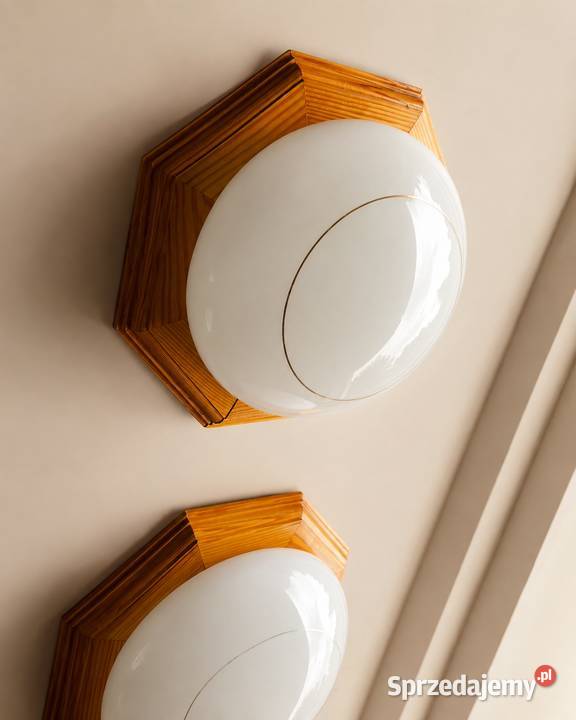 2x lampa sufitowa plafon retro vintage PRL Łańcut