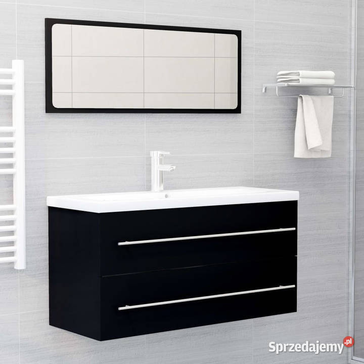 Szafka pod umywalkę czarna 100x385x48 WM804720 sprzedam