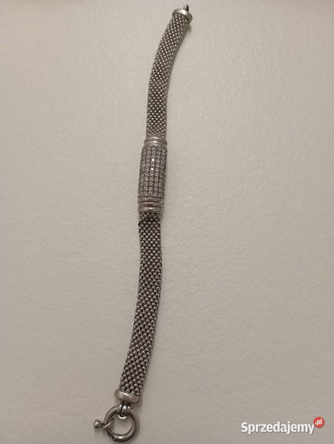 Bransoletka srebrna z cyrkoniami Radom