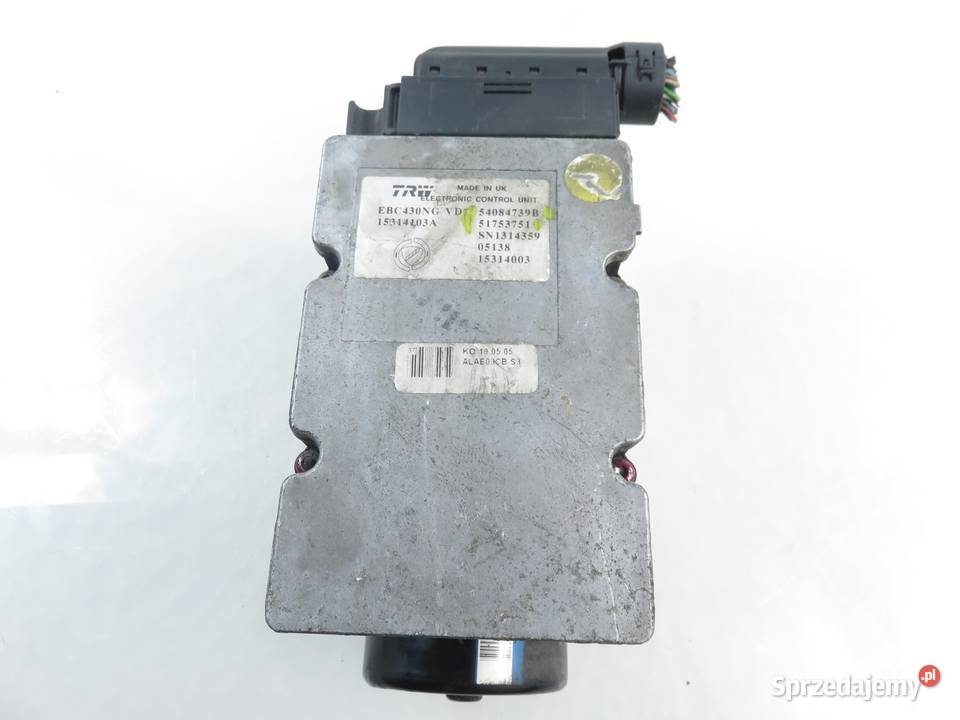 POMPA ABS FIAT CROMA II 54084739B 51753751 Układ ABS i ESP