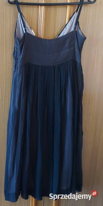 Tiulowa czarna sukienka Rozmiar 36(S) Ostróda