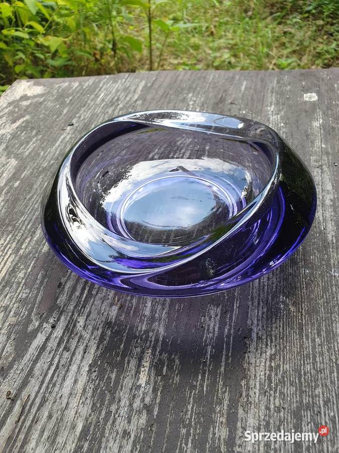 Szklana patera Sklo Union czechosłowacja Porcelana i szkło