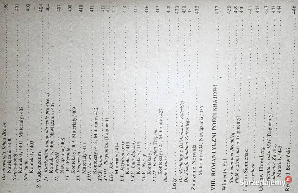 Literatura Romantyzm Stanisław Makowski Chełm sprzedam