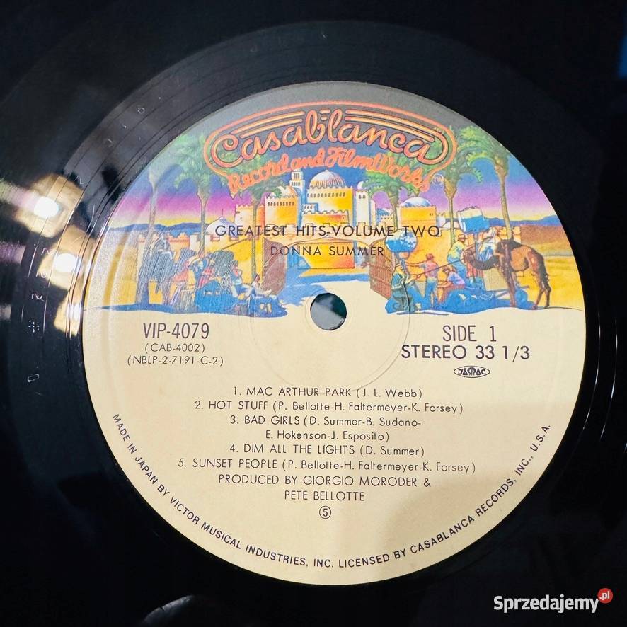 Donna Summer Greatest Hits Vol 2 EXNM Japan Obi Płyty i kasety Kraków
