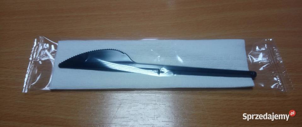 Nóż serwetka sztućce karton 250 sztuk Lublin
