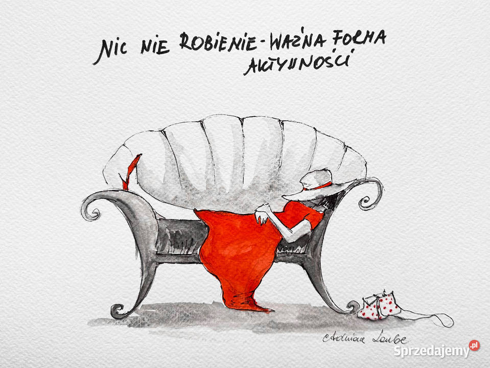 Nicnierobienie praca akwarelami piórkiem