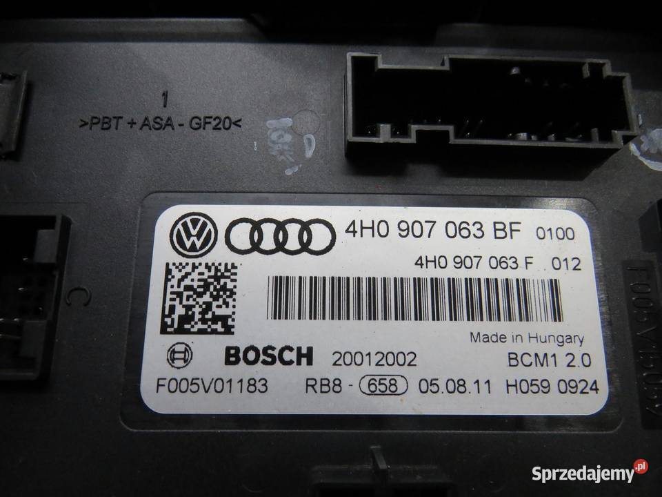 MODUŁ STEROWNIK KOMFORTU AUDI A7 4G 4H0907063BF